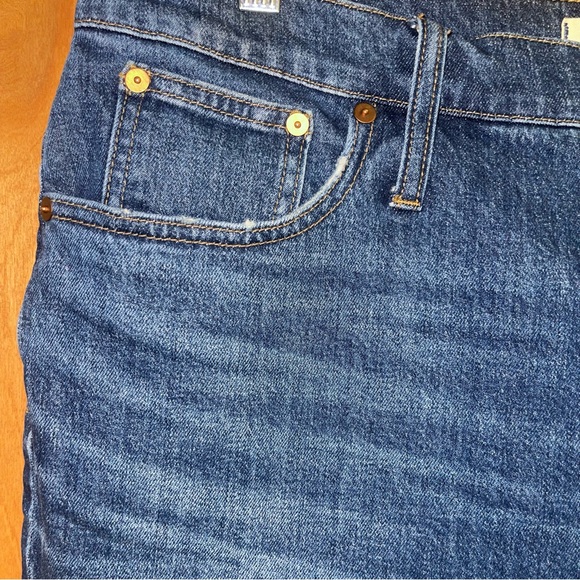 Madewell The Perfect Vintage Crop Jean Button-Front Comfort Edition Sz 33 - Picture 4 of 13